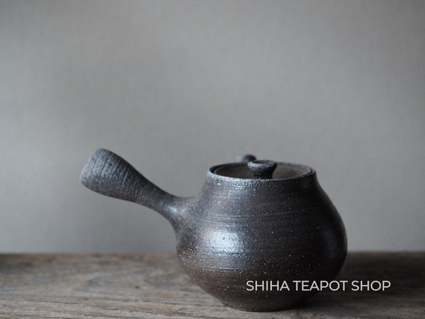 Suzu Yaki Woodfired Black Teapot SHINOHARA TAKASHI SZ08 珠洲篠原敬 （Made in Suzu Japan）