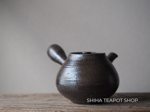 Suzu Yaki Woodfired Black Teapot SHINOHARA TAKASHI SZ02 珠洲篠原敬 （Made in Suzu Japan）