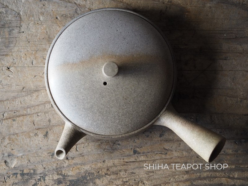 JINSHU Flat Gradation Tokoname Kyusu Teapot (Wood Box with artist's signature (certificate) ) JN22