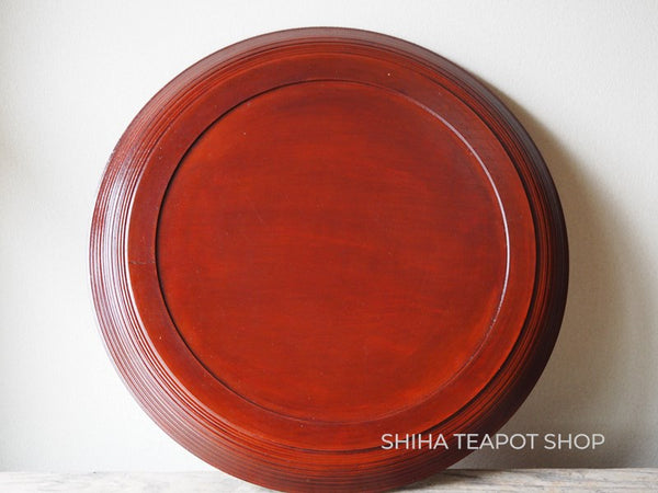 Japanese Vintage Wood Carving Art Tea Tray 不老長寿 29㎝  1970