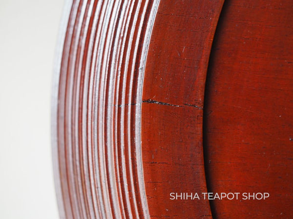 Japanese Vintage Wood Carving Art Tea Tray 不老長寿 29㎝  1970