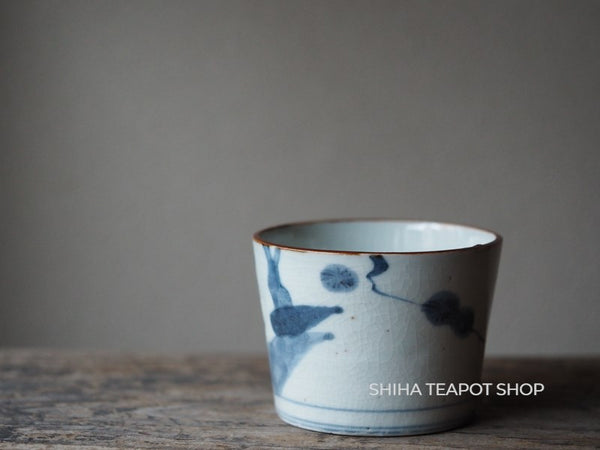 Antique Blue & White Cups Porcelain 青花鸟杯