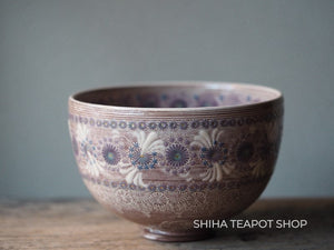 Matcha Bowl Tea Bowl  Toraku Proper Japanese Tea Ceremony Mishima Chawan 抹茶碗  MS8-1