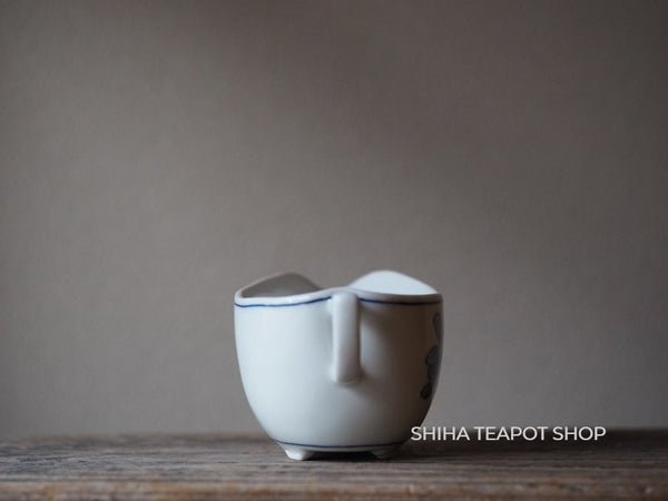 Kato Seisho Blue & White Orchid Porcelain Teapot & Yuzamashi A 清昌茶具套 （Made in Kyoto Japan）