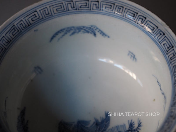 Antique Blue & White Wash Bowl Water Bowl Tea-Pond Old Porcelain AQ12 青花茶池