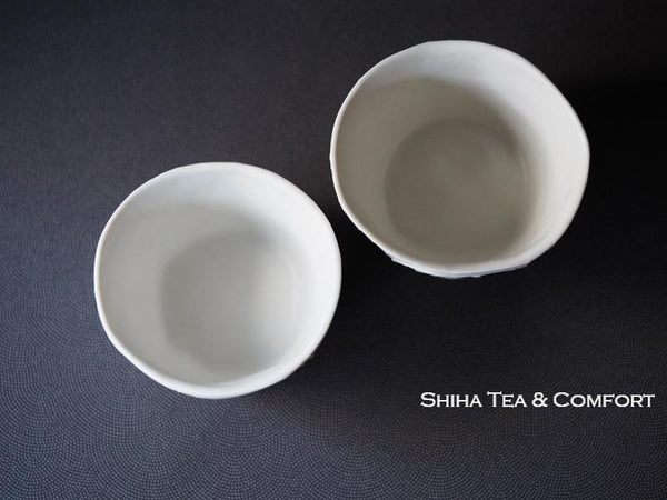 Japanese Dreamy White Pair Cups