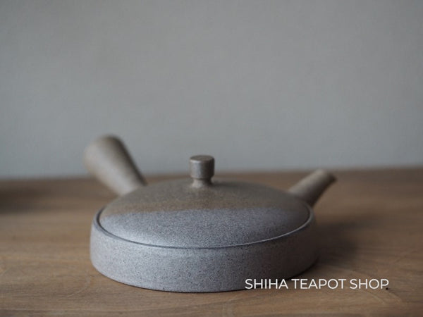 JINSHU Flat Gradation Tokoname Kyusu Teapot (Wood Box with artist's signature (certificate) ) JN25