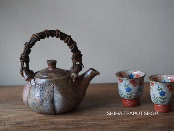 Bizen Pumpkin Shape Teapot （Made in Bizen Japan）