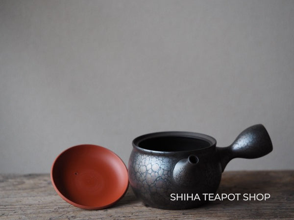 SHORYU Oil Drop Red Sky Tokoname Kyusu Teapot SR41