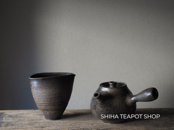 Suzu Yaki Woodfired Black Teapot SHINOHARA TAKASHI SZ05 珠洲篠原敬