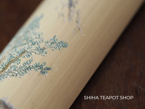 Senchado Bamboo Tea Measure Spoon Shisailin Hand Carving
