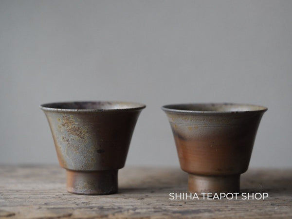 Vintage Nanba Koyo Vintage Bizen Houhin / Yuzamashi / cups (2pcs) 難波好陽