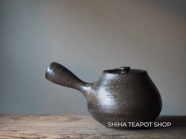 Suzu Yaki Woodfired Black Teapot SHINOHARA TAKASHI SZ27 珠洲篠原敬