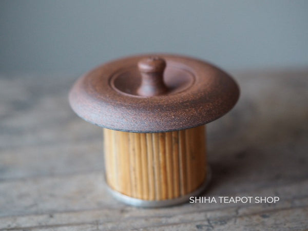 Handmade Tin Rattan Senchado Teapot Lid Holder Rest