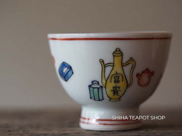 Hand-paint Senchado Items on Porcelain Senchao Cup Set (6 pcs) 煎茶碗