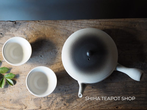 Maekawa Junzo - Zero Saturation White body Flat Teapot Set 淳蔵 JN67