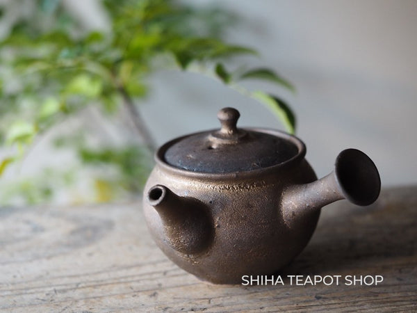 Junzo Rough Clay Ancient Black Gold Small Teapot 淳蔵 JN55