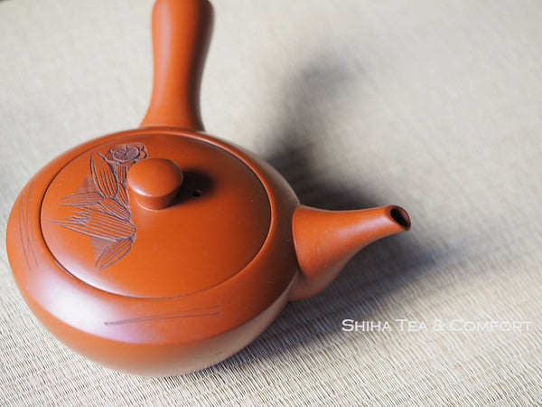 SOUKOU Tokoname Red Clay Hand Carving Teapot 宗光/宗弘