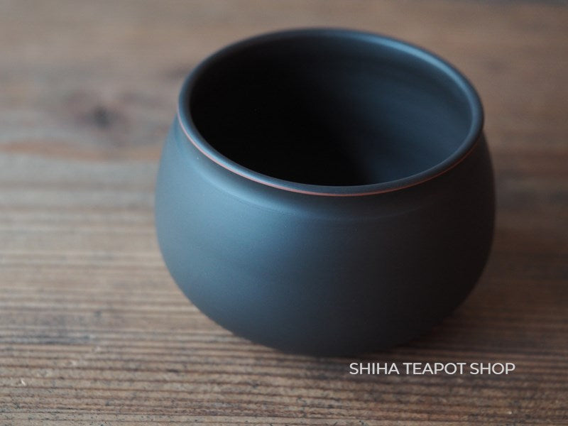 Reiko Black Silky texture Water Drain Bowl  Tea-Pond 10.8cm 鯉江廣玲光建水