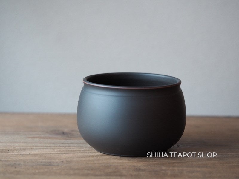 Reiko Black Silky texture Water Drain Bowl  Tea-Pond 10.8cm 鯉江廣玲光建水