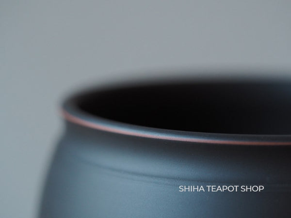 Reiko Black Silky texture Water Drain Bowl  Tea-Pond 10.8cm 鯉江廣玲光建水