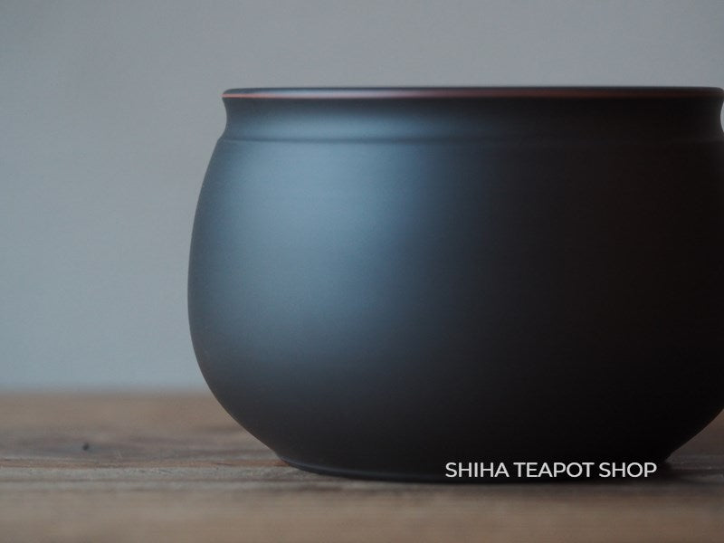 Reiko Black Silky texture Water Drain Bowl  Tea-Pond 10.8cm 鯉江廣玲光建水