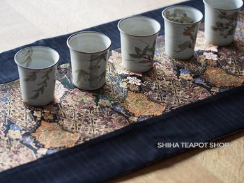 Japanese Traditional Pattern Tea Table Brocade Fabric Runner  Reversible (2 different design)